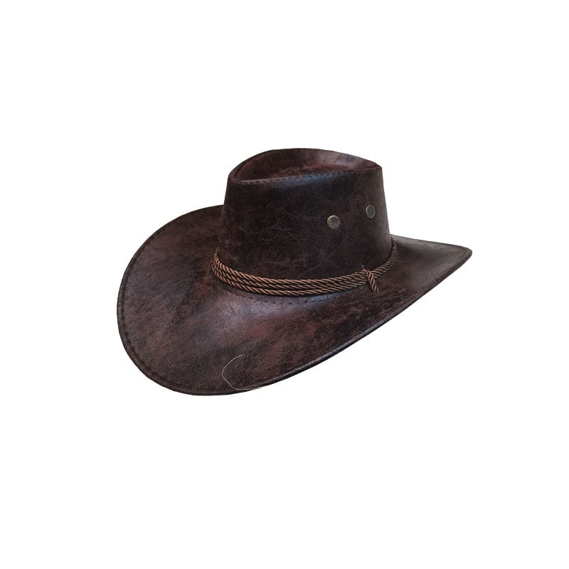 Western-style equestrian hat.