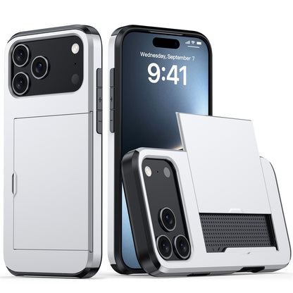 2-in-1 Anti-Drop Wallet Case for iPhone 17 / iPhone 16 / iPhone 15 Pro