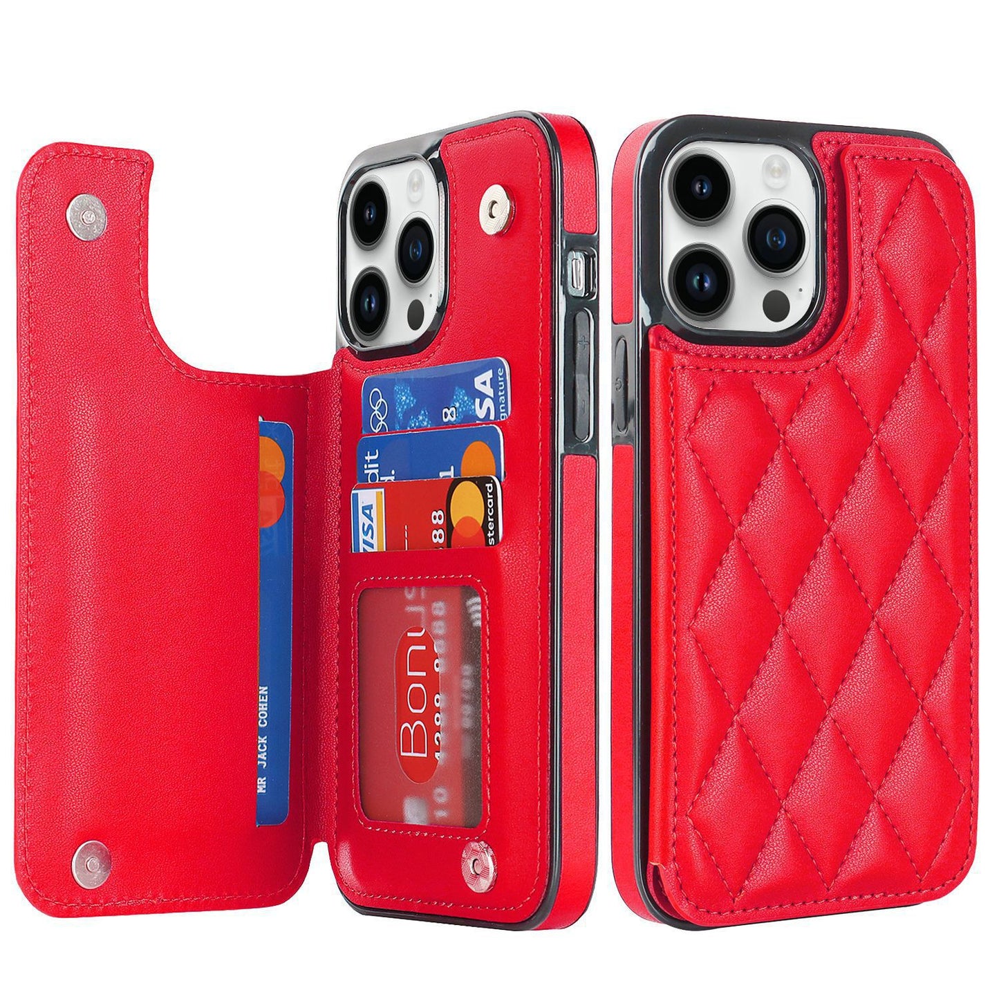 Aroma Buckle Sheep skin Series  Double-Buckle Fragrance Case for iPhone