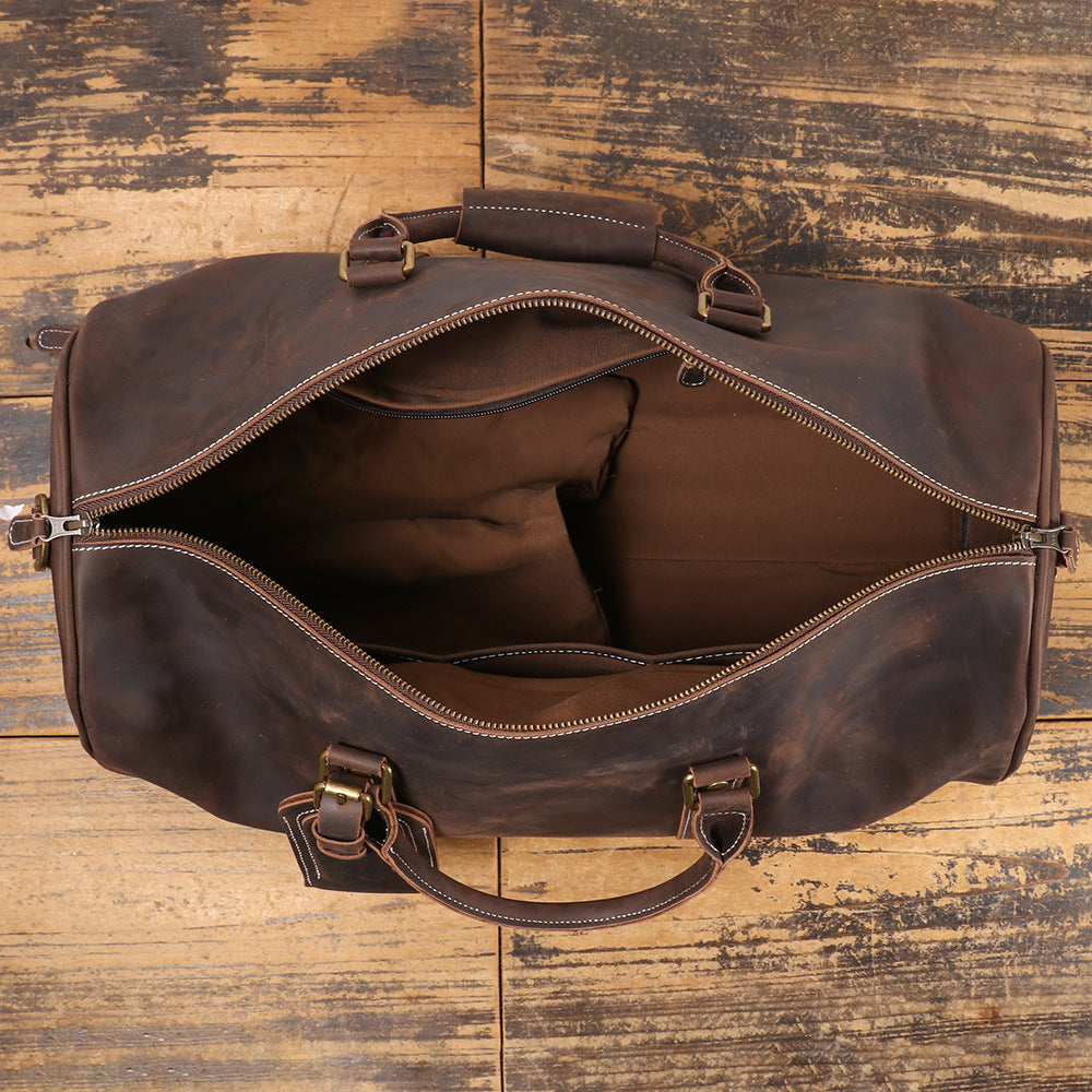 Heritage Craft First-Layer Cowhide Travel Bag