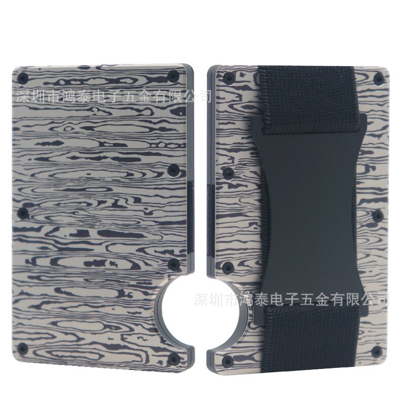 Carbon Fiber Metal Card Holder Wallet  RFID Anti-Theft