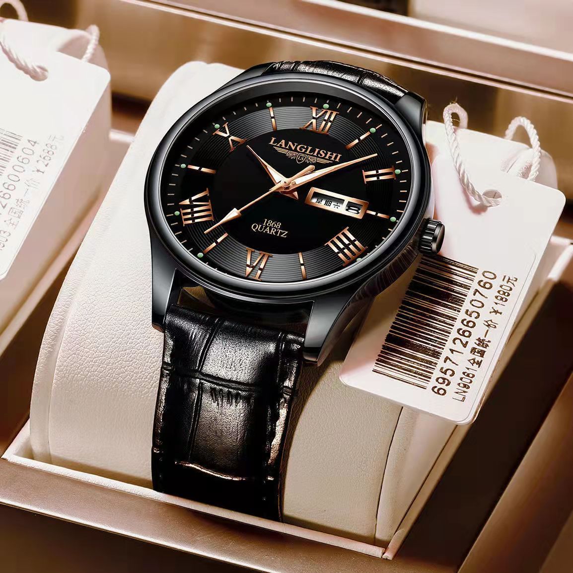 Boda Carrier Men's Waterproof Luminous Calendar Watch