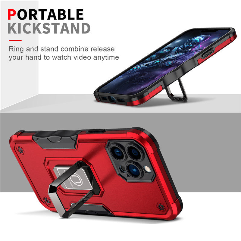 Military Flag Ring Case for iPhone