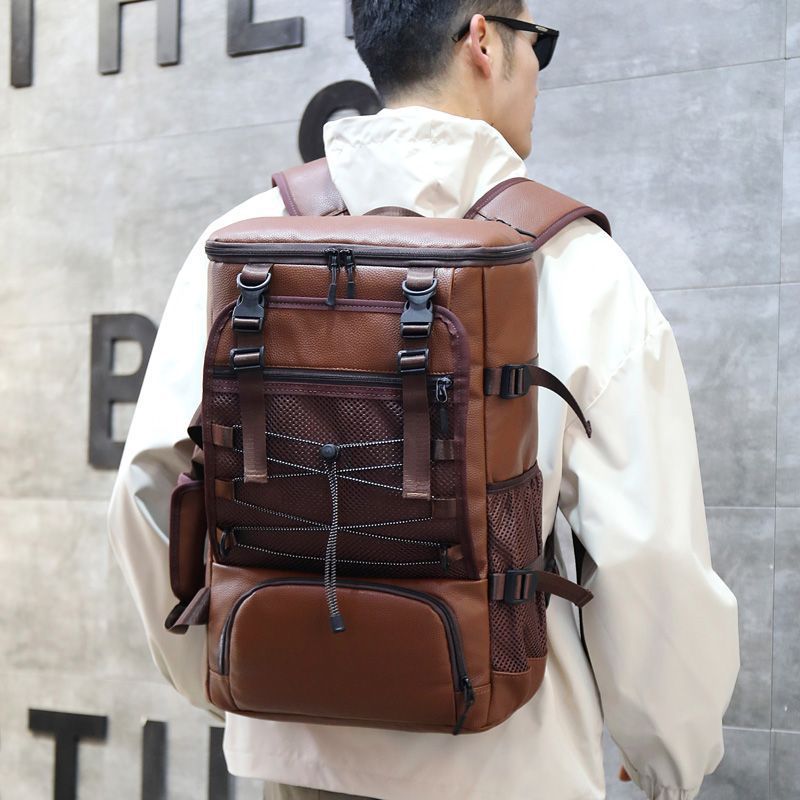 Leather Outdoor Adventure Backpack