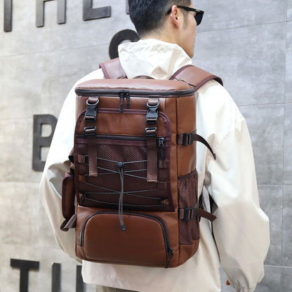 Leather Outdoor Adventure Backpack