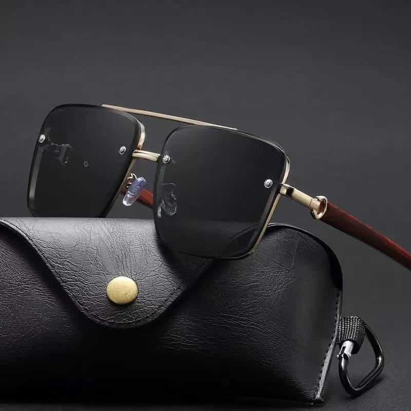 Metal Square Frame high-end  Sunglasses