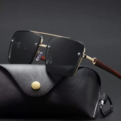 Metal Square Frame high-end  Sunglasses