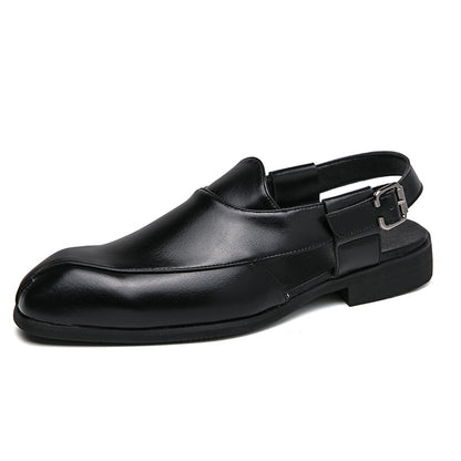 Breeze Step Elite Plus Size Breathable Leather Slip-On Sandals