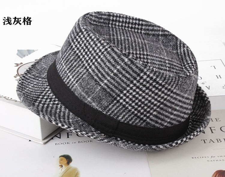 Autumn Plaid Flannel Jazz Hat