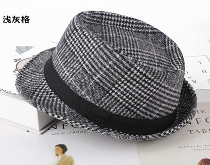 Autumn Plaid Flannel Jazz Hat