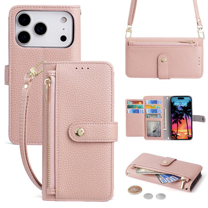 Ladies Zipper Wallet & Leather Case for iPhone