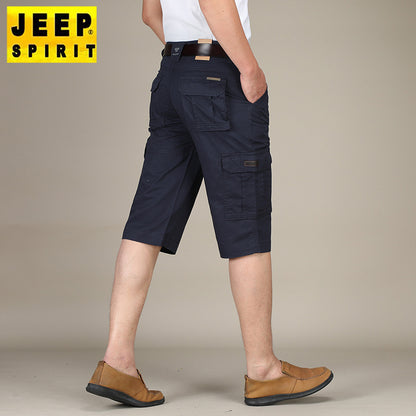 Summer Trail Urban Flex Multi-Pocket Cropped Cargo Shorts