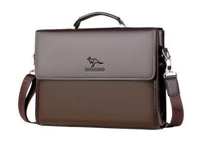 Genuine Leather Texture Shoulder Bag