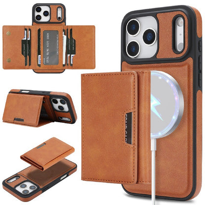 Mag Flock Tri-Fold Series  Wireless Charging & Card Wallet Case for iPhone 17