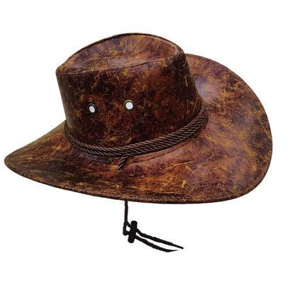 Western-style equestrian hat.