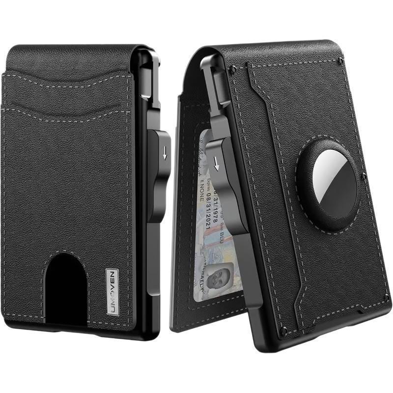 Secure Edge PU Anti-Theft Metal Wallet