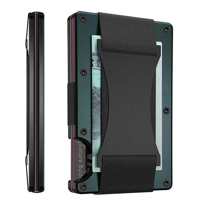 Carbon Fiber Metal Card Holder Wallet  RFID Anti-Theft