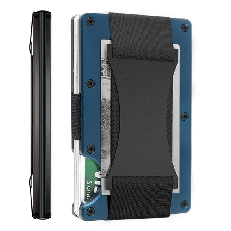 Carbon Fiber Metal Card Holder Wallet  RFID Anti-Theft