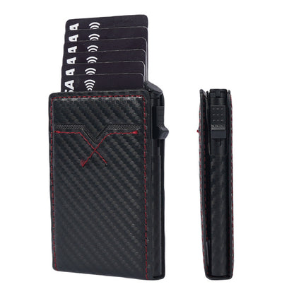 Magnetic Leather Wallet & Card Holder  RFID Secure