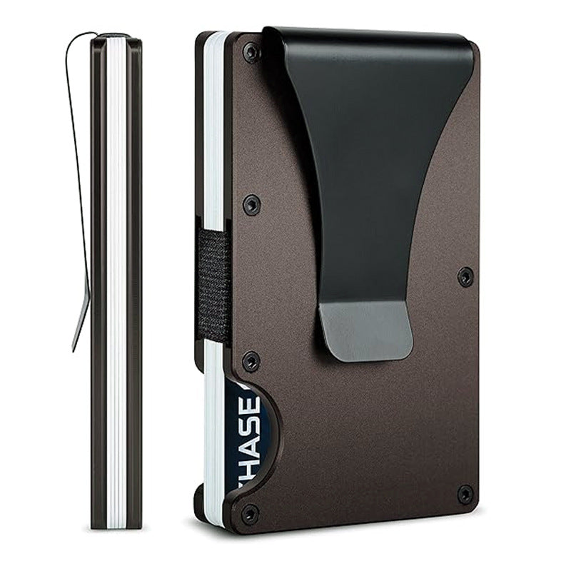 Carbon Fiber Metal Card Holder Wallet  RFID Anti-Theft