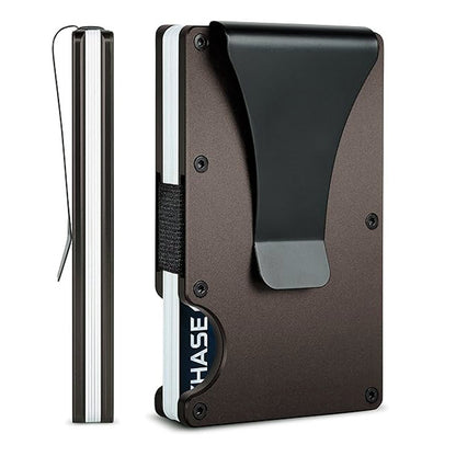 Carbon Fiber Metal Card Holder Wallet  RFID Anti-Theft