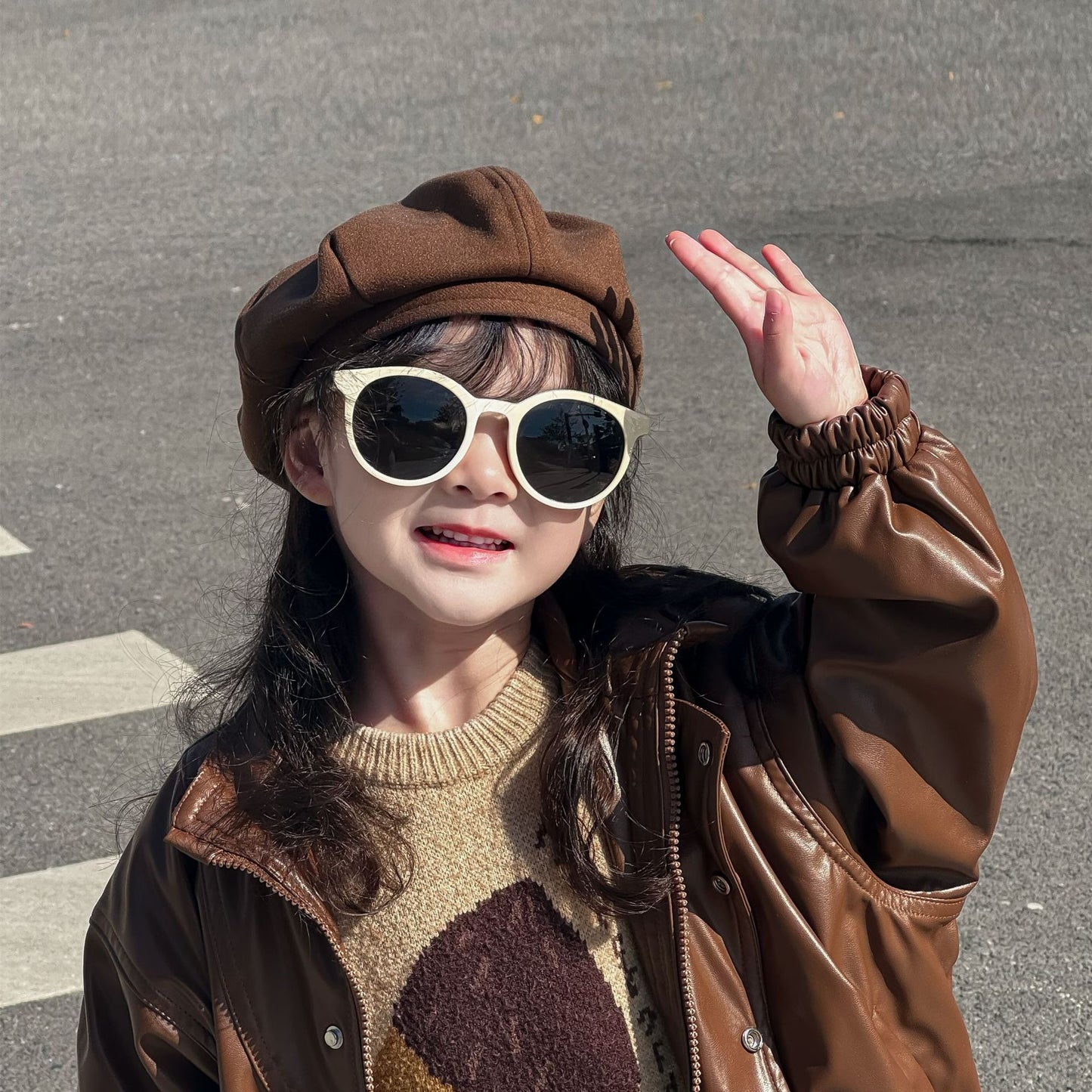 Tide octagonal pumpkin children's hats