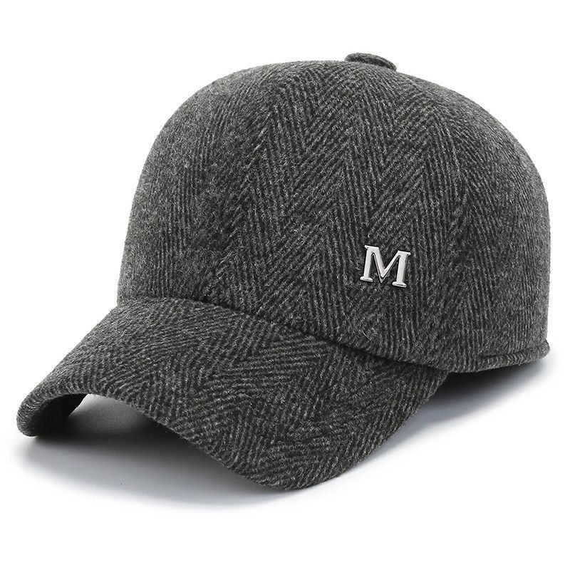 Autumn/Winter Men's Korean Baseball Cap: Large Brim, Casual, Trendy, and Versatile