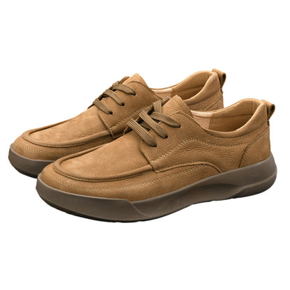 Men's Spring Leather Shoes: Business/Casual, Comfortable.