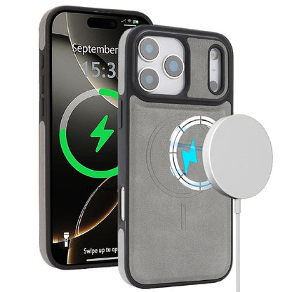 Mag Flock Tri-Fold Series  Wireless Charging & Card Wallet Case for iPhone 17