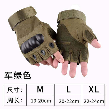 Half-finger tactical gloves for sports, outdoors, military, and riding.