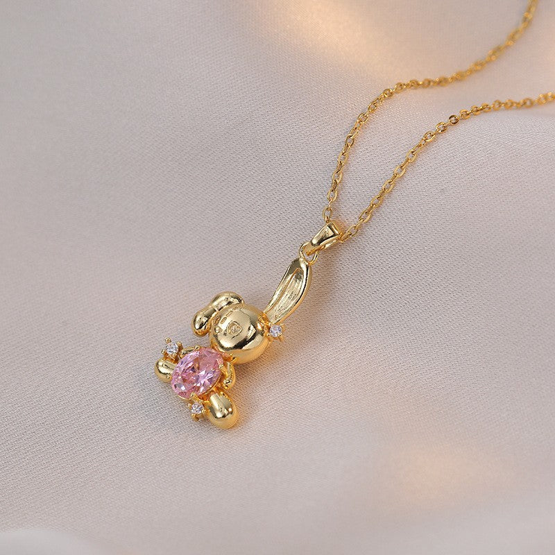 Amoré Zircon Flower Women's Necklace