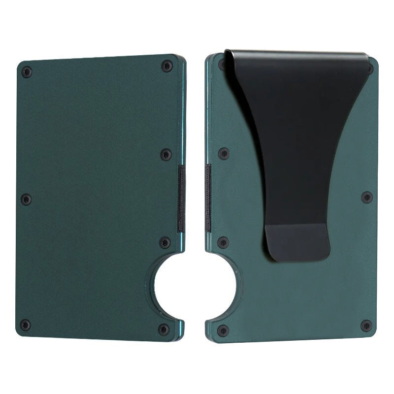 Carbon Fiber Metal Card Holder Wallet  RFID Anti-Theft