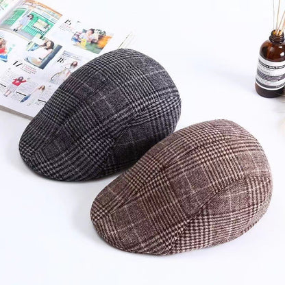 Retro Wool Peaked Beret Hat