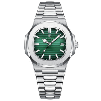 POEDAGAR 930: Waterproof dual calendar sports watch