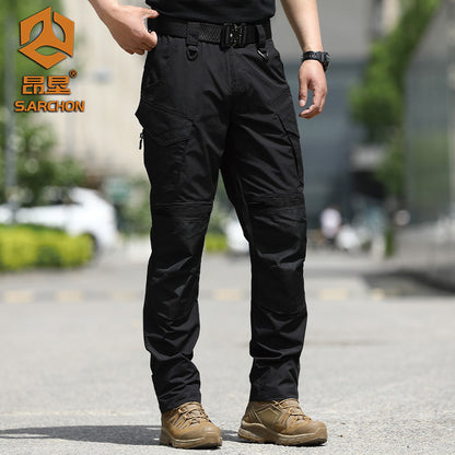 Mens Heavy-Duty Tactical Outdoor Cargo Pants