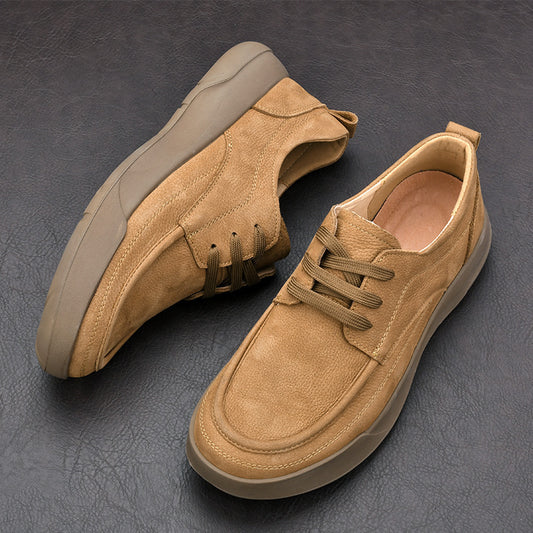 Men's Spring Leather Shoes: Business/Casual, Comfortable.