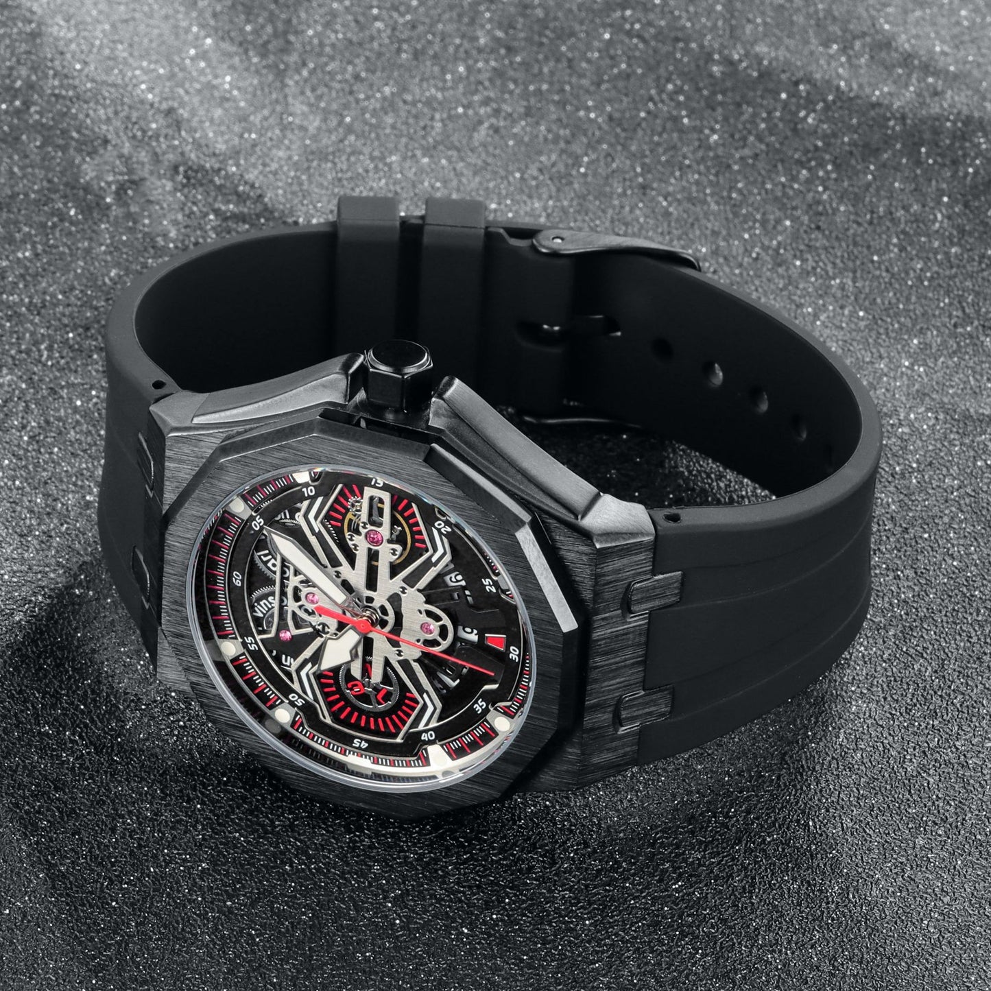 Men's watch, high-end business machinery, cross-border explosive octagonal octagonal fashion trend, waterproof diamond