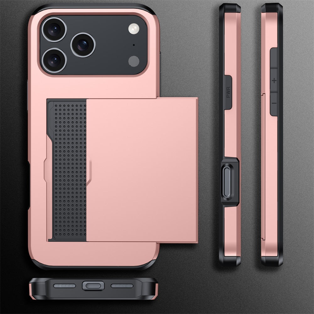 2-in-1 Anti-Drop Wallet Case for iPhone 17 / iPhone 16 / iPhone 15 Pro