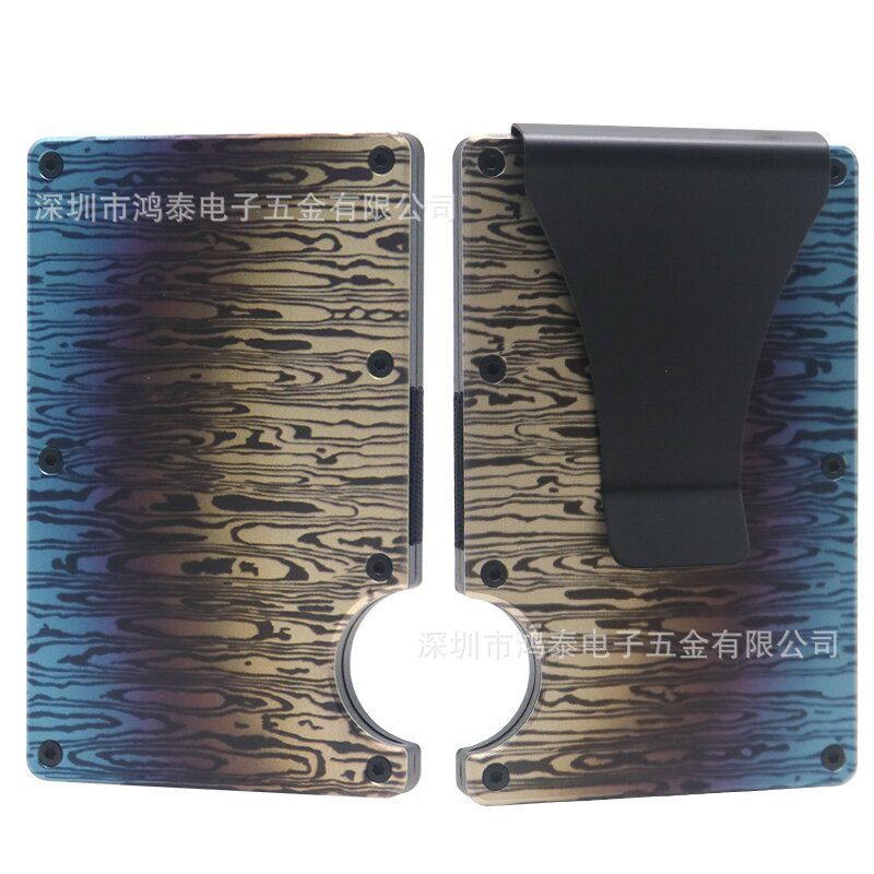 Carbon Fiber Metal Card Holder Wallet  RFID Anti-Theft