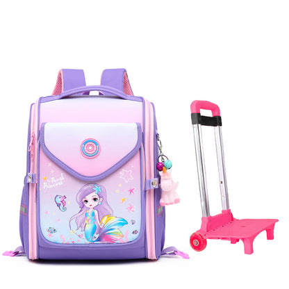 Cross-border primary school student pull-up schoolbag