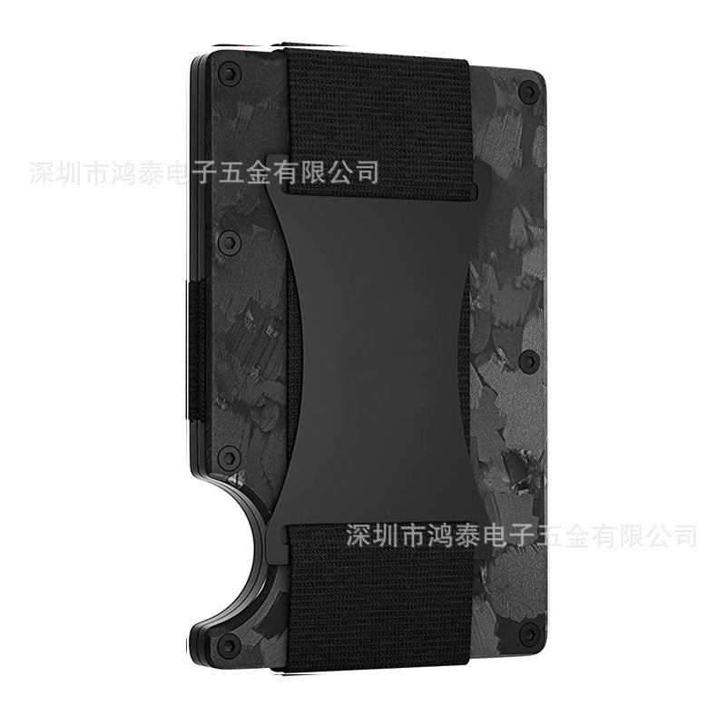Carbon Fiber Metal Card Holder Wallet  RFID Anti-Theft