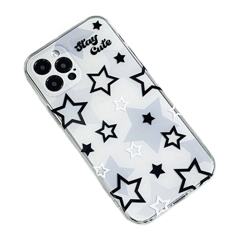 Cross-border star pattern soft case for iPhone 11/XS/12/13/14/15/16.