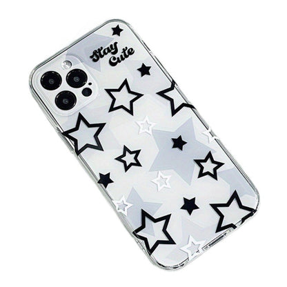Cross-border star pattern soft case for iPhone 11/XS/12/13/14/15/16.