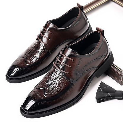 Regal Croc Elite Cowhide British Brogue Dress Shoes
