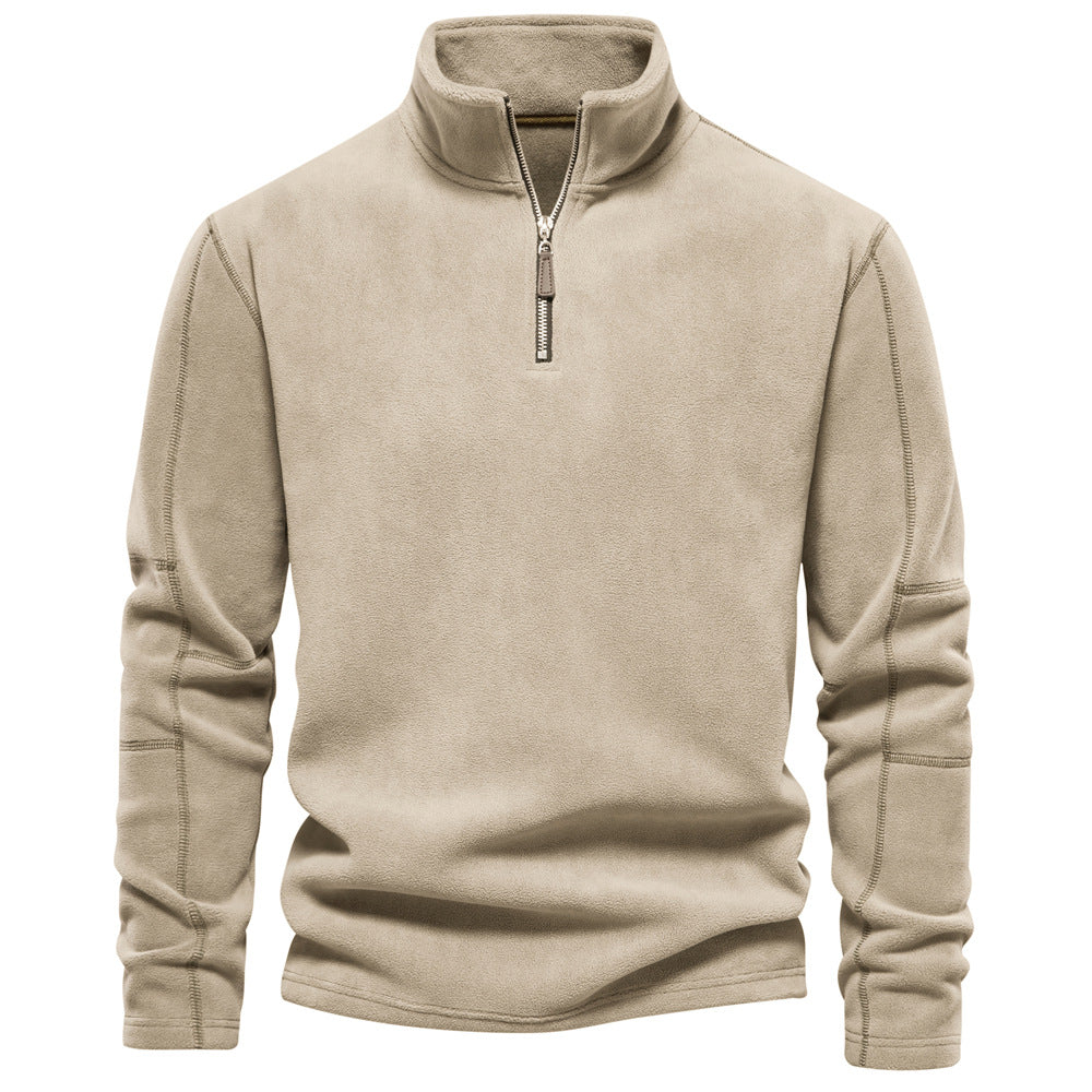 Men's  half-zip fleece sweatshirt