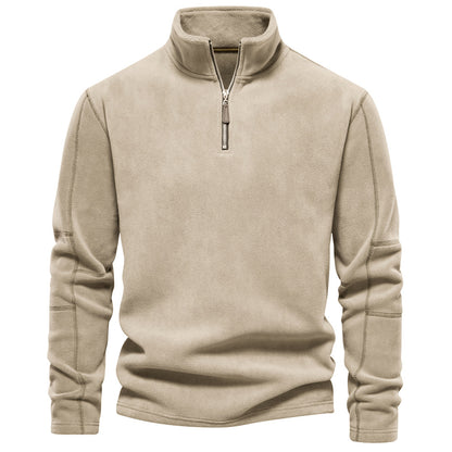 Men's  half-zip fleece sweatshirt