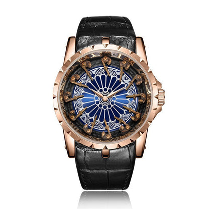 Vintage Skeleton Mechanical Automatic Machine Watch