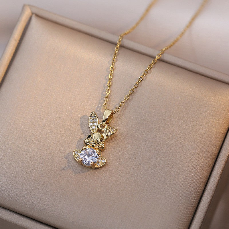 Amoré Zircon Flower Women's Necklace