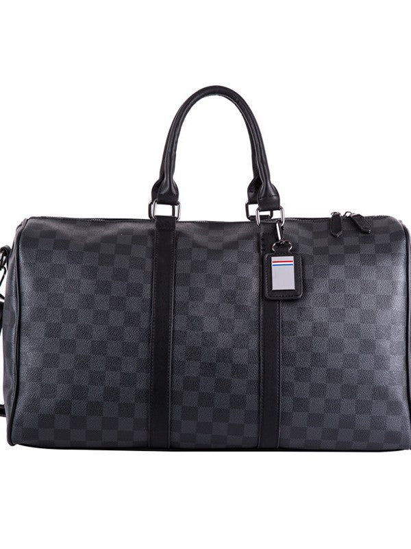 2025 Large Capacity New Travel Bags for Men and Women Trendy short-haul crossbody bag Korean version plaid handbag shoulder bag