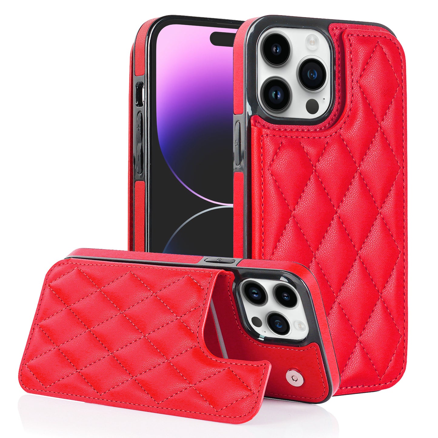 Aroma Buckle Sheep skin Series  Double-Buckle Fragrance Case for iPhone